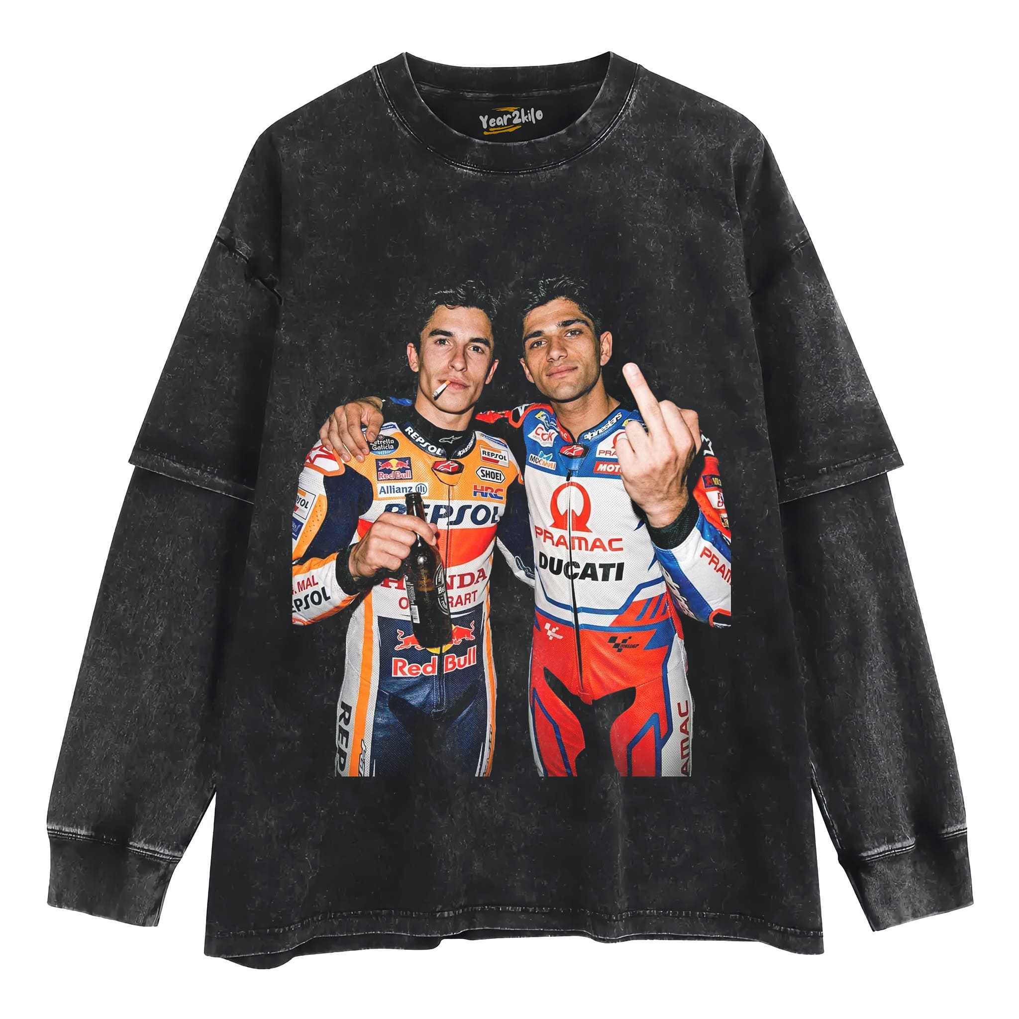 JORGE MARTÍN & MARC MÁRQUEZ MOTO GP THE SILVERSTONE SHOWDOWN TANK TOP & TEE & LONG SLEEVE & LAYERED LS & HOODIE