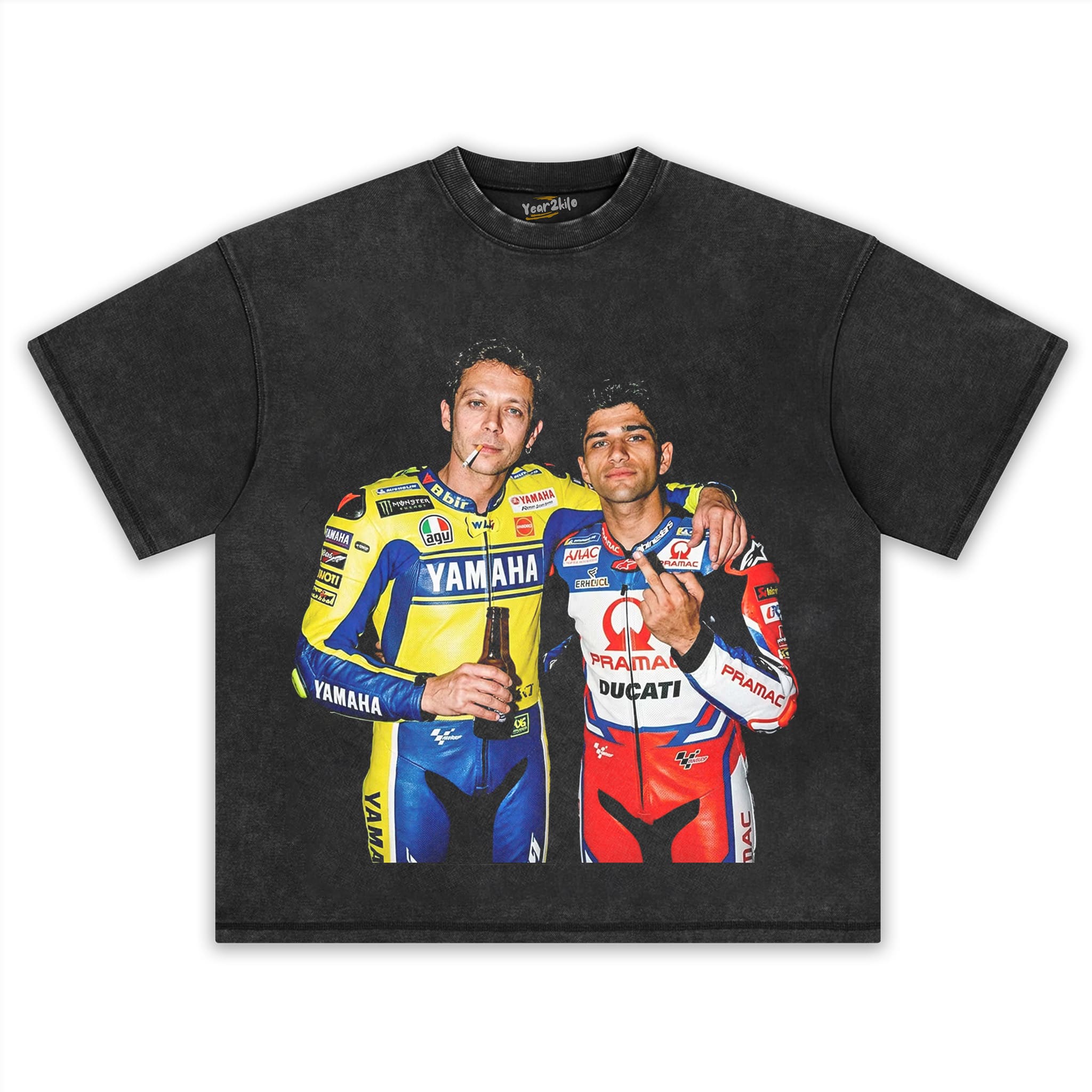 JORGE MARTÍN & VALENTINO ROSSI MOTO GP TANK TOP & TEE & LONG SLEEVE & LAYERED LS & HOODIE