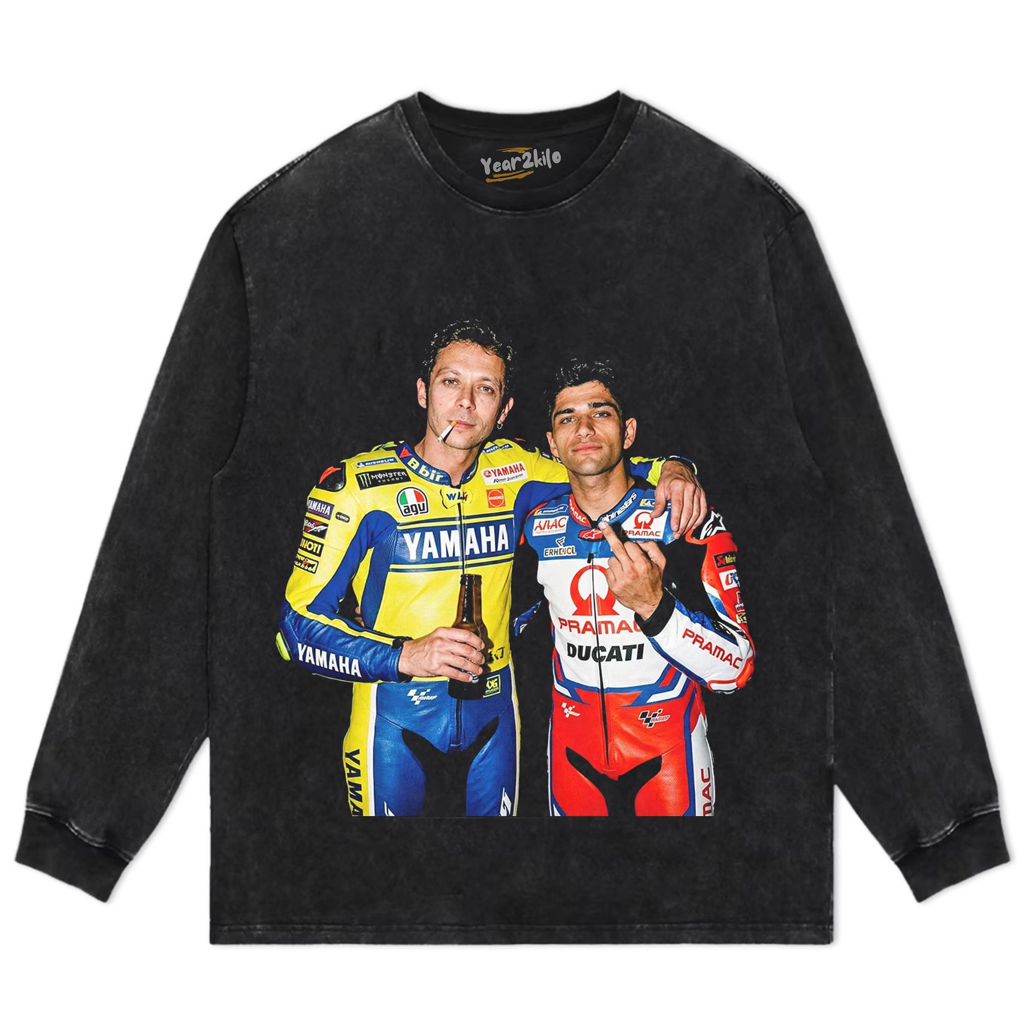 JORGE MARTÍN & VALENTINO ROSSI MOTO GP TANK TOP & TEE & LONG SLEEVE & LAYERED LS & HOODIE