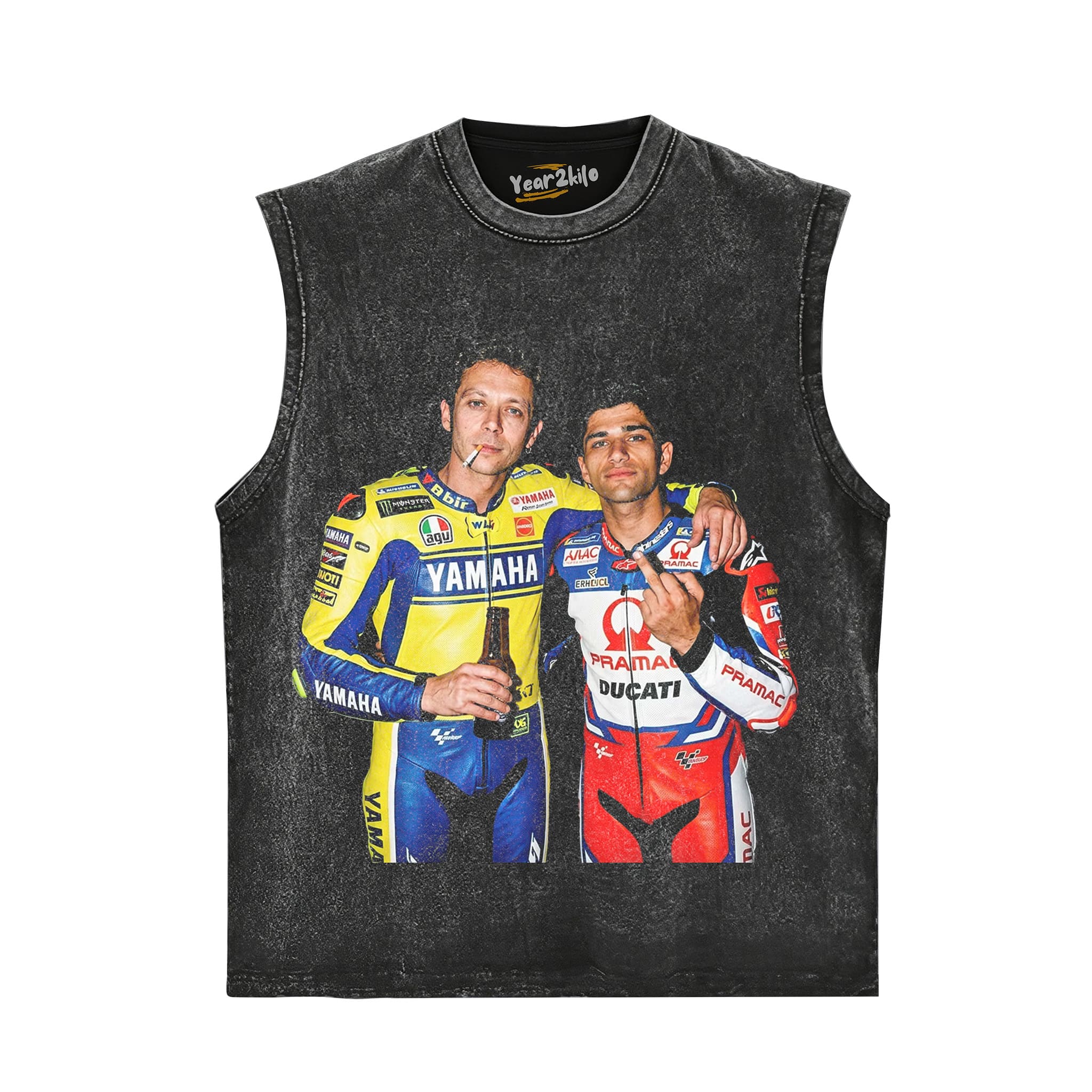 JORGE MARTÍN & VALENTINO ROSSI MOTO GP TANK TOP & TEE & LONG SLEEVE & LAYERED LS & HOODIE