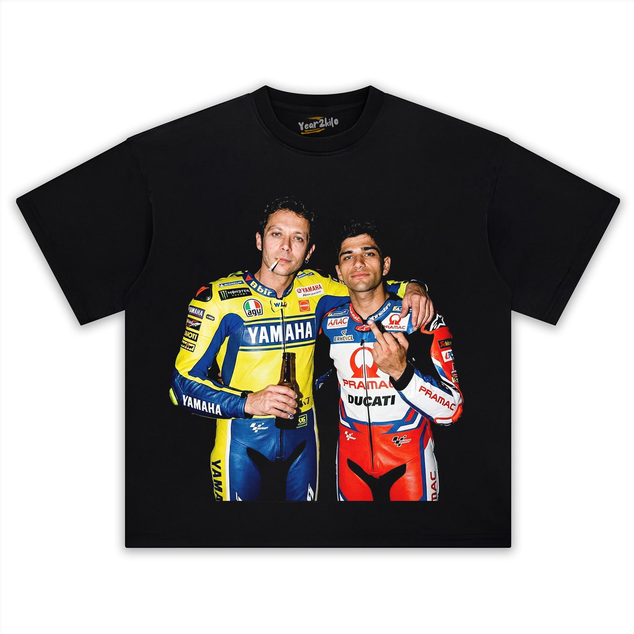 JORGE MARTÍN & VALENTINO ROSSI MOTO GP TANK TOP & TEE & LONG SLEEVE & LAYERED LS & HOODIE