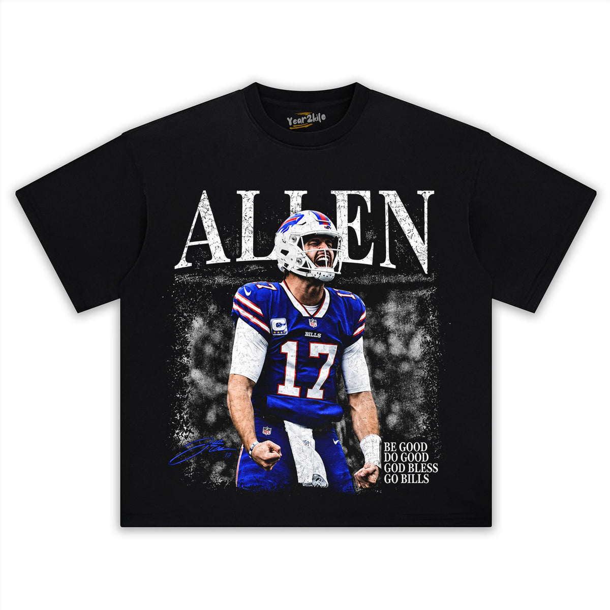 JOSH ALLEN - BUFFALO BILLS #17 TANK TOP & TEE & LONG SLEEVE & LAYERED LS & HOODIE
