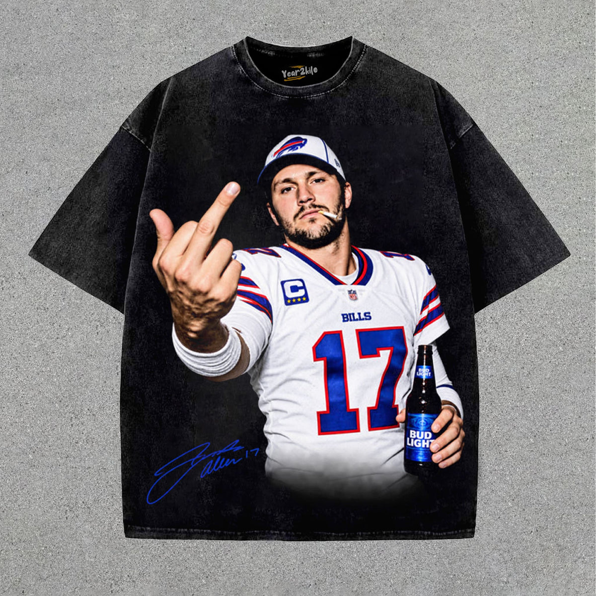 JOSH ALLEN MIDDLE FINGER TANK TOP & TEE & LONG SLEEVE & LAYERED LS & HOODIE
