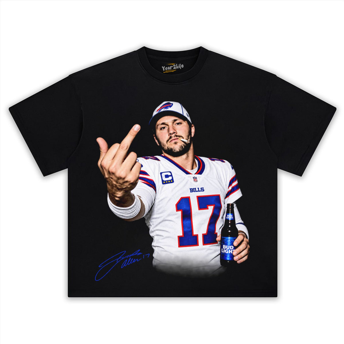 JOSH ALLEN MIDDLE FINGER TANK TOP & TEE & LONG SLEEVE & LAYERED LS & HOODIE