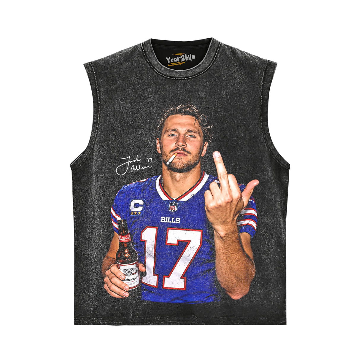 JOSH ALLEN MIDDLE FINGER V2 TANK TOP & TEE & LONG SLEEVE & LAYERED LS & HOODIE