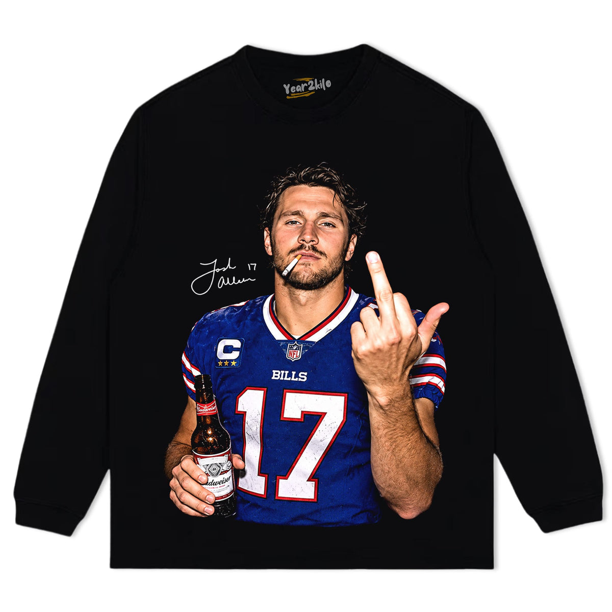 JOSH ALLEN MIDDLE FINGER V2 TANK TOP & TEE & LONG SLEEVE & LAYERED LS & HOODIE