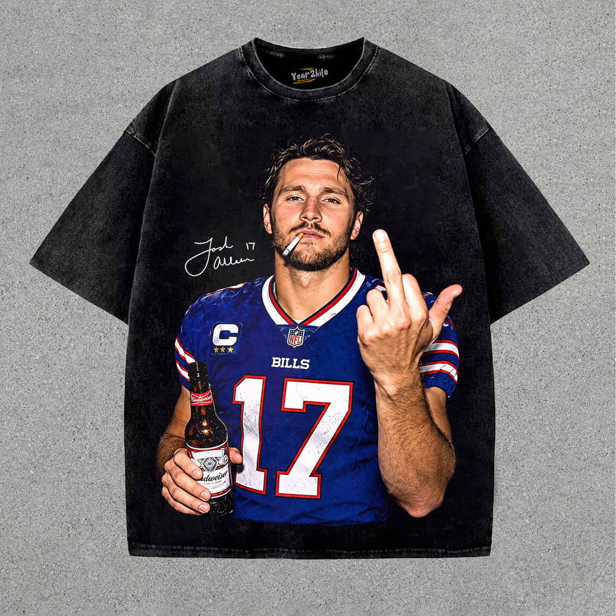 JOSH ALLEN MIDDLE FINGER V2 TANK TOP & TEE & LONG SLEEVE & LAYERED LS & HOODIE