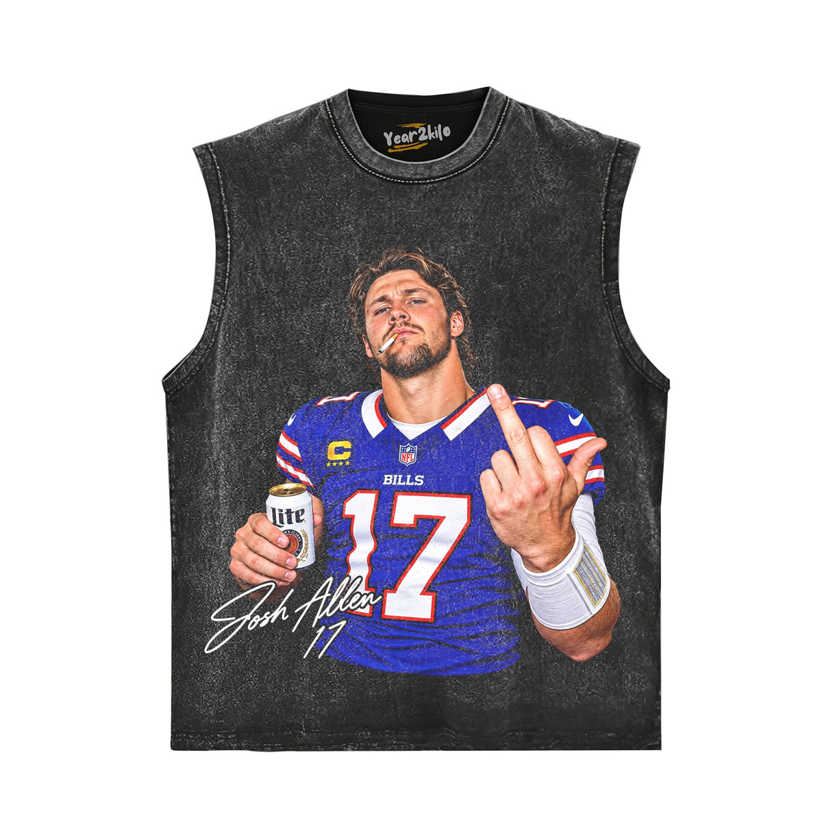 JOSH ALLEN MIDDLE FINGER V3 TANK TOP & TEE & LONG SLEEVE & LAYERED LS & HOODIE