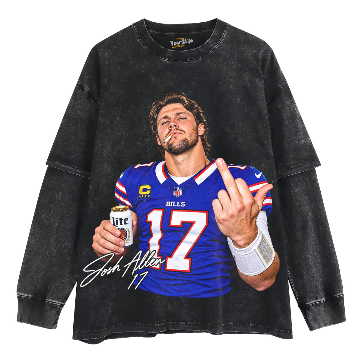 JOSH ALLEN MIDDLE FINGER V3 TANK TOP & TEE & LONG SLEEVE & LAYERED LS & HOODIE