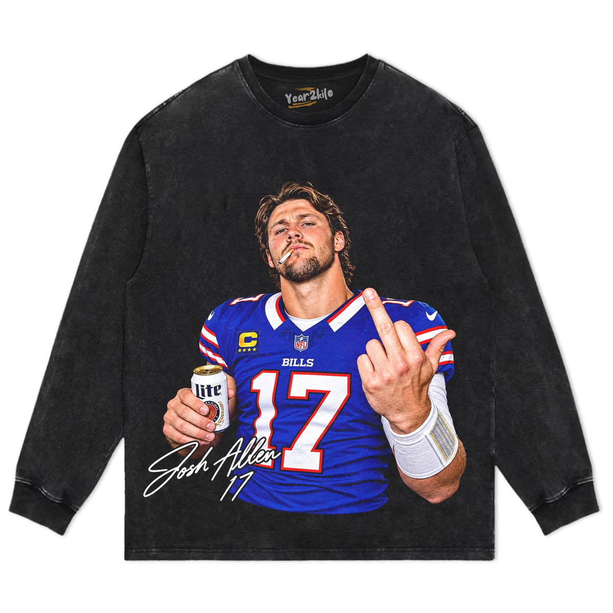JOSH ALLEN MIDDLE FINGER V3 TANK TOP & TEE & LONG SLEEVE & LAYERED LS & HOODIE