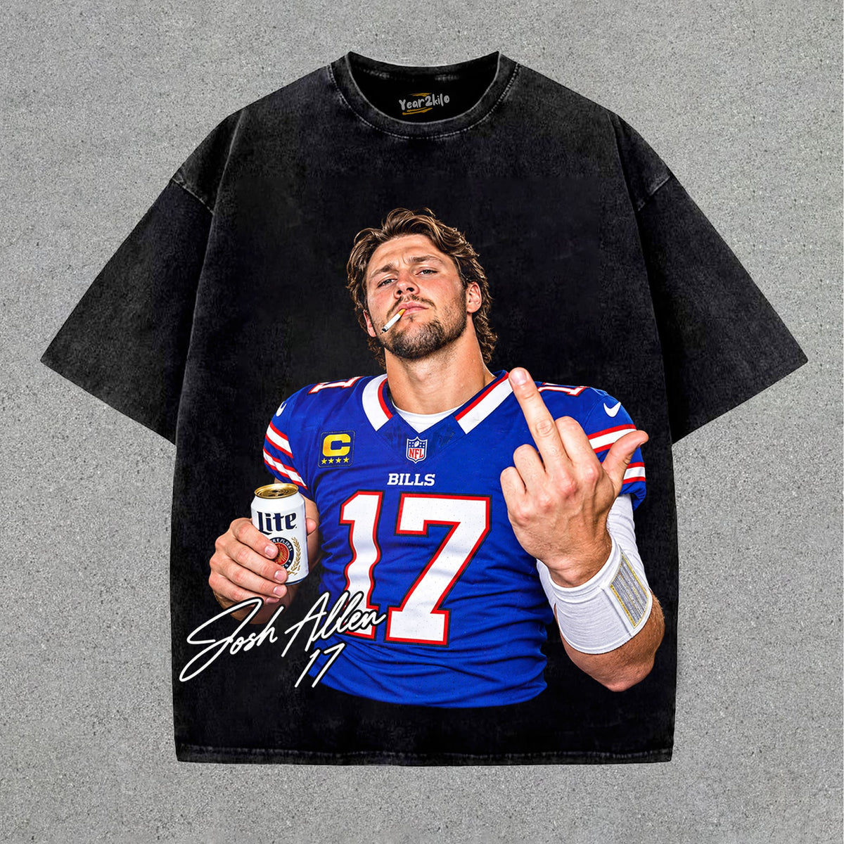 JOSH ALLEN MIDDLE FINGER V3 TANK TOP & TEE & LONG SLEEVE & LAYERED LS & HOODIE