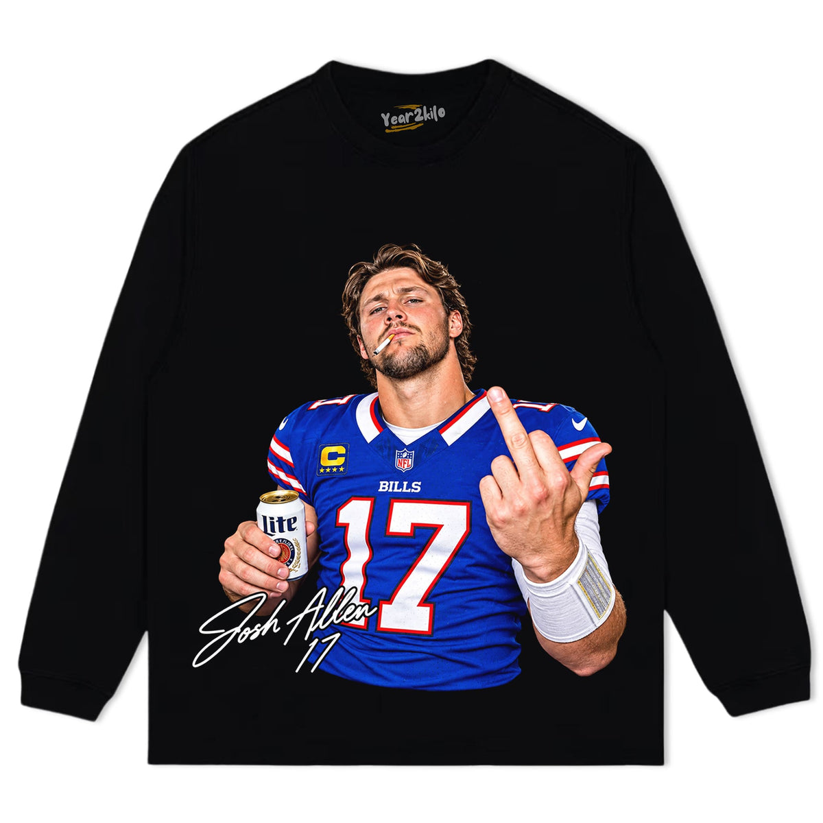 JOSH ALLEN MIDDLE FINGER V3 TANK TOP & TEE & LONG SLEEVE & LAYERED LS & HOODIE