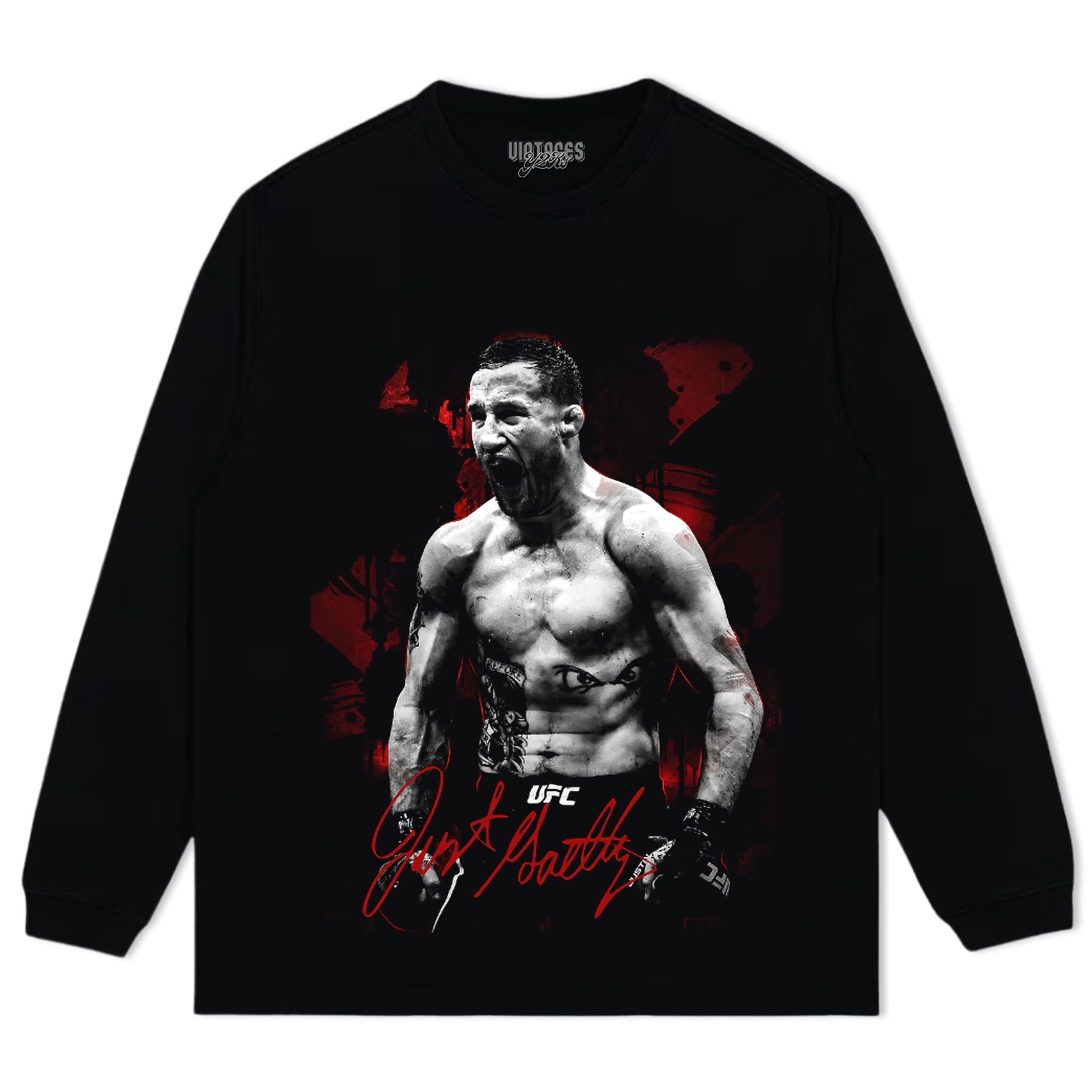 JUSTIN GAETHJE UFC FIGHTER 2026 V2 TANK TOP & TEE & LONG SLEEVE & LAYERED LS & HOODIE