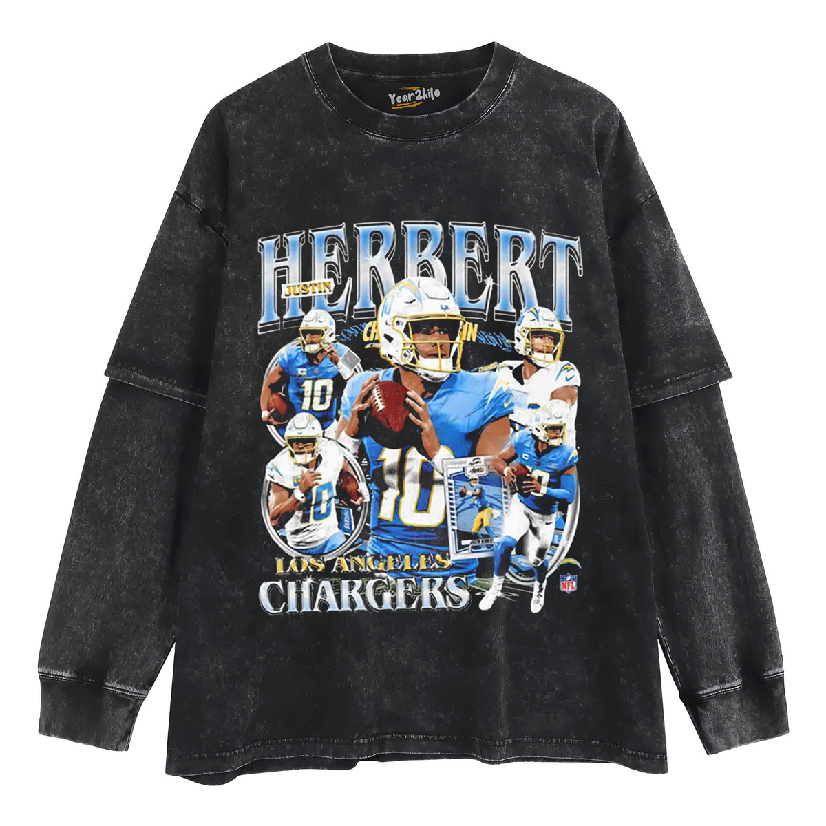 JUSTIN HERBERT TANK TOP & TEE & LONG SLEEVE & LAYERED LS & HOODIE