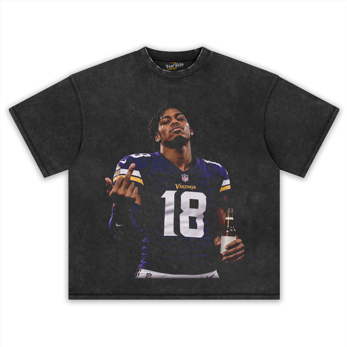 JUSTIN JEFFERSON - MIDDLE FINGER TANK TOP & TEE & LONG SLEEVE & LAYERED LS & HOODIE