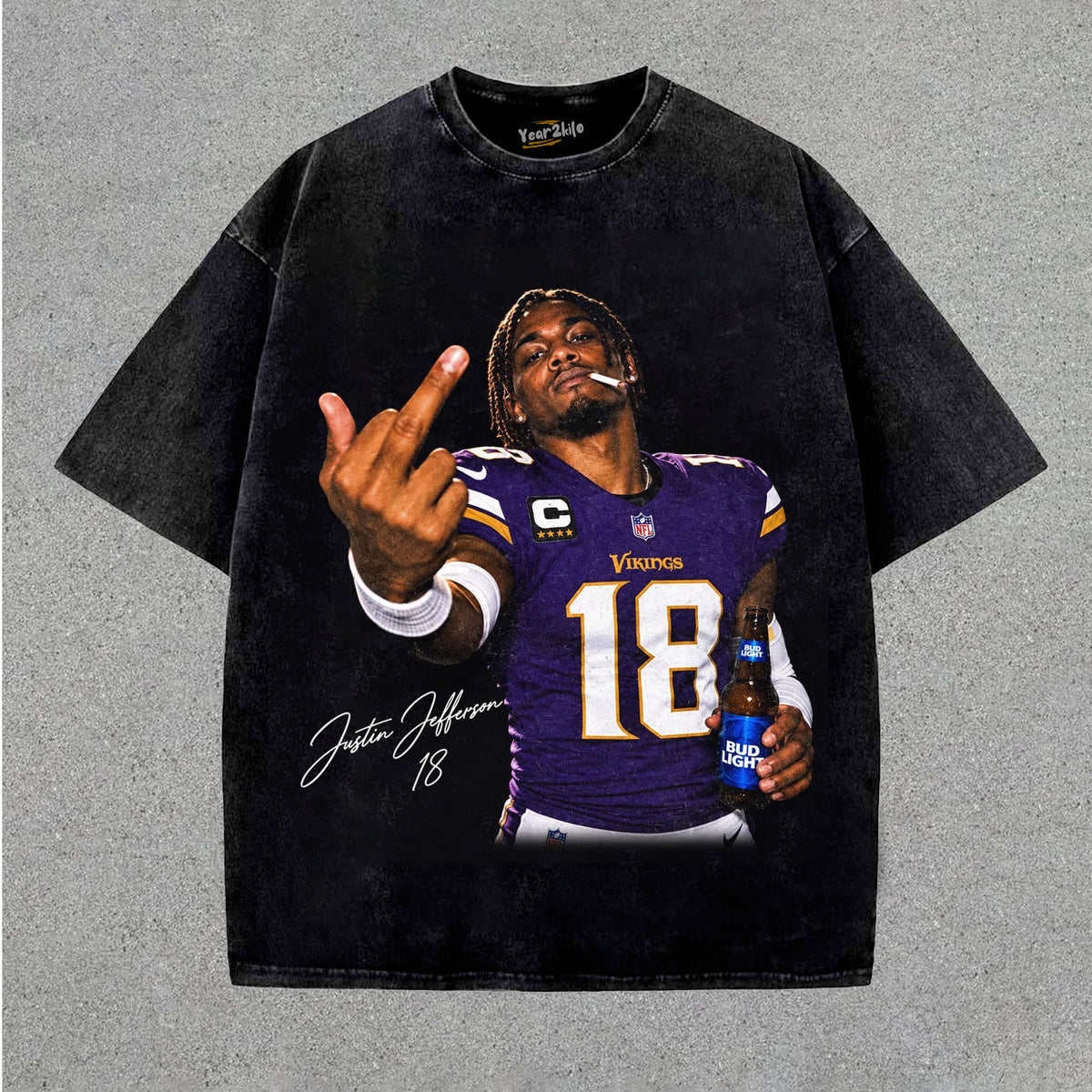 JUSTIN JEFFERSON 18 TANK TOP & TEE & LONG SLEEVE & LAYERED LS & HOODIE
