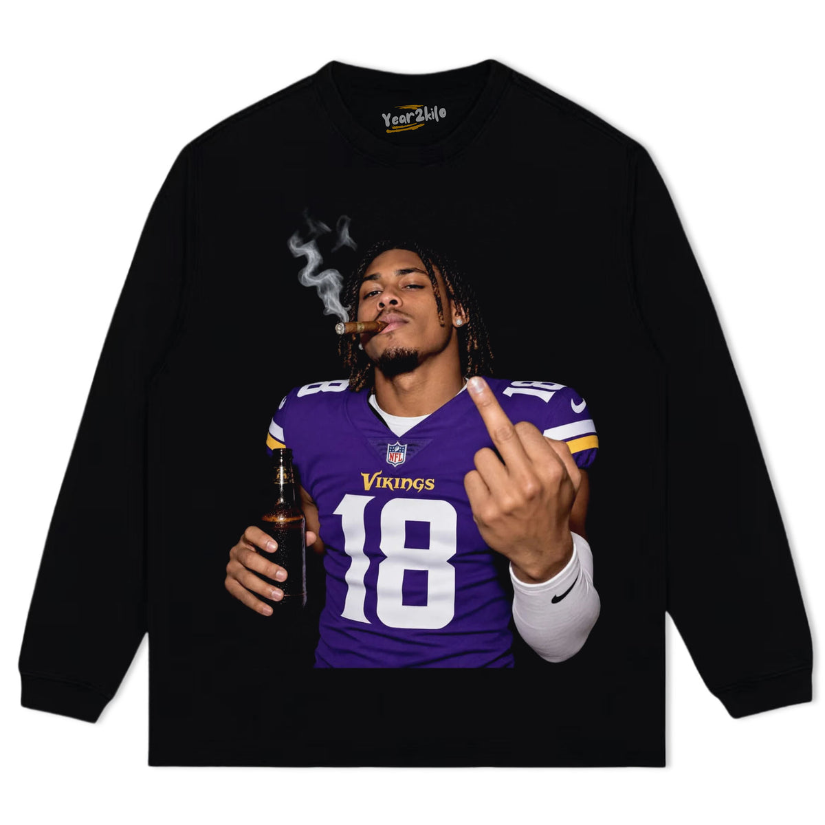 JUSTIN JEFFERSON FLIPPING IT TANK TOP & TEE & LONG SLEEVE & LAYERED LS & HOODIE