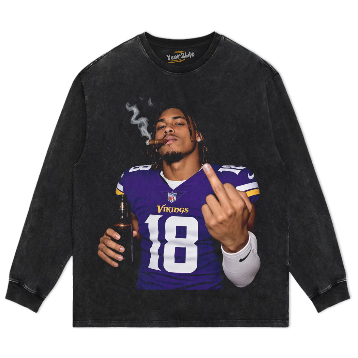JUSTIN JEFFERSON FLIPPING IT TANK TOP & TEE & LONG SLEEVE & LAYERED LS & HOODIE