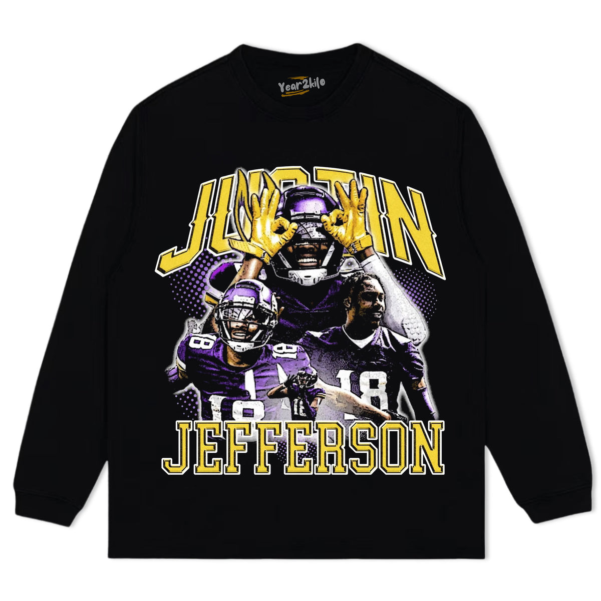 JUSTIN JEFFERSON V2 TANK TOP & TEE & LONG SLEEVE & LAYERED LS & HOODIE