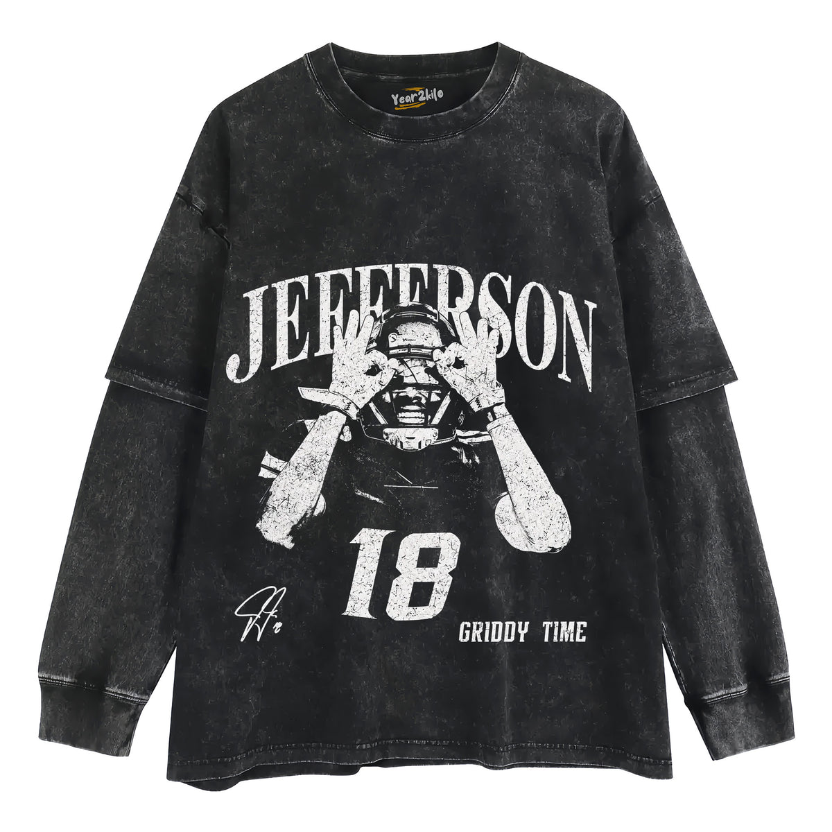 JUSTIN JEFFERSON VINTAGE TANK TOP & TEE & LONG SLEEVE & LAYERED LS & HOODIE
