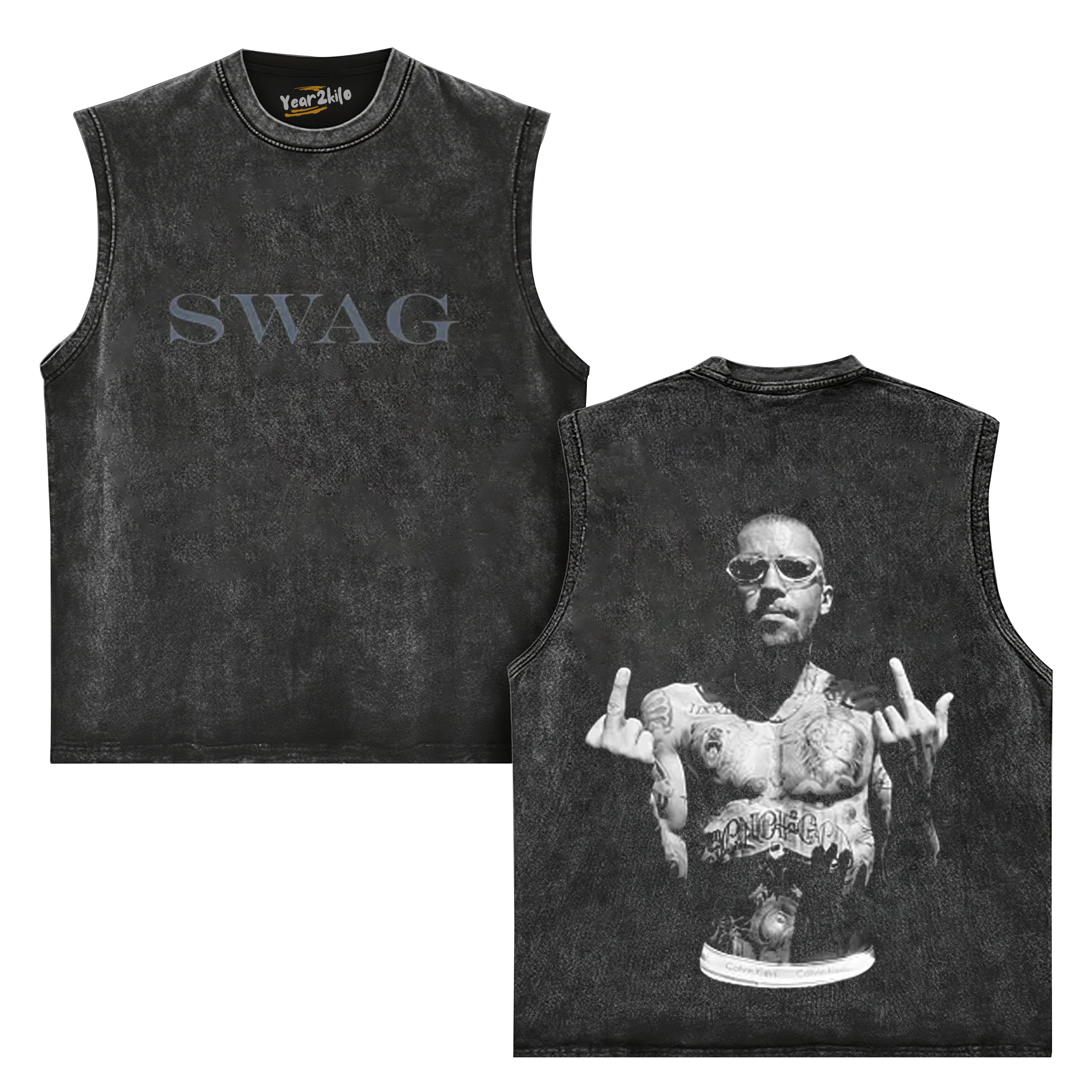 JUSTIN BIEBER SWAG TANK TOP & TEE & LONG SLEEVE & LAYERED LS & HOODIE