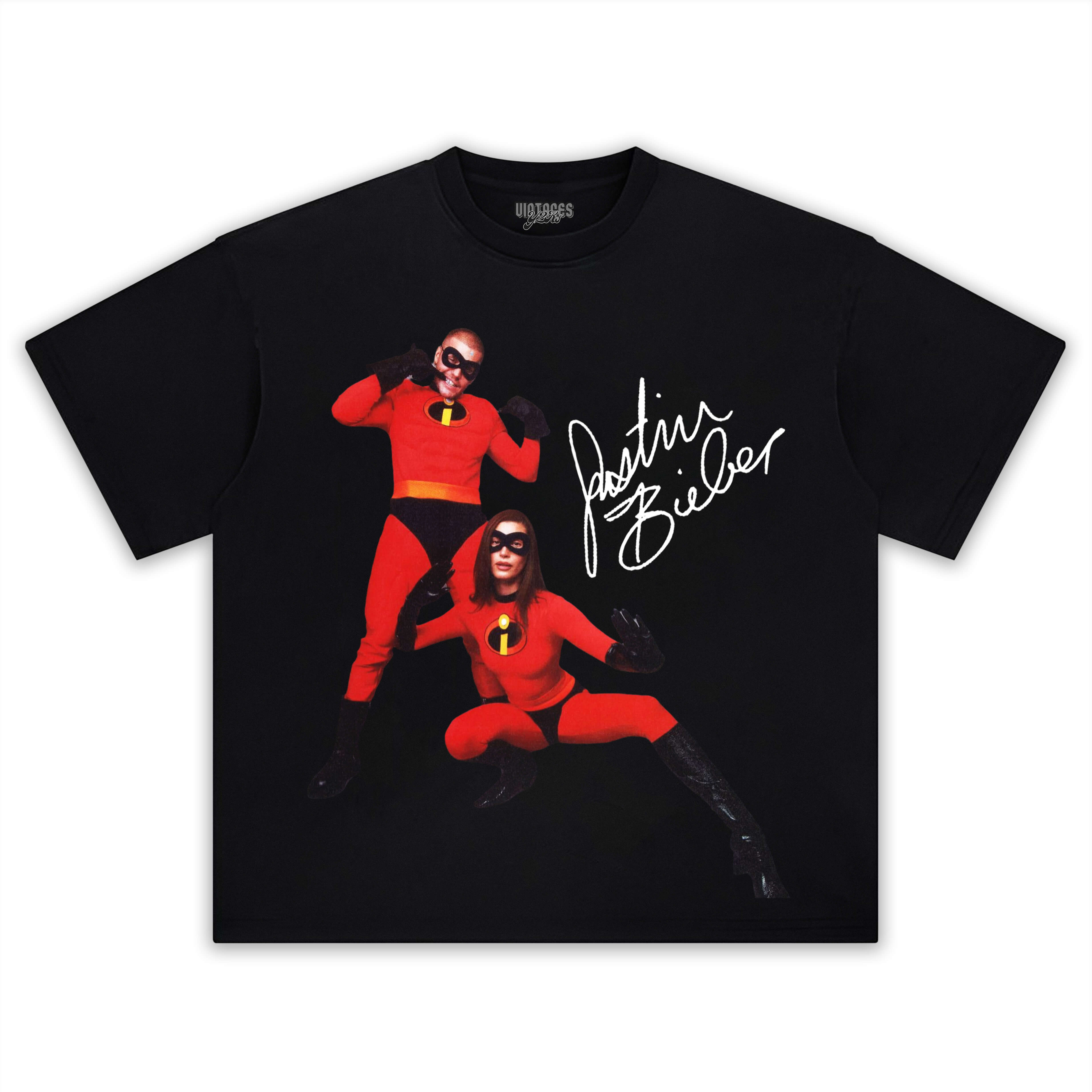 JUSTIN BIEBER & THE INCREDIBLES V4 TEE & LS & HOODIE