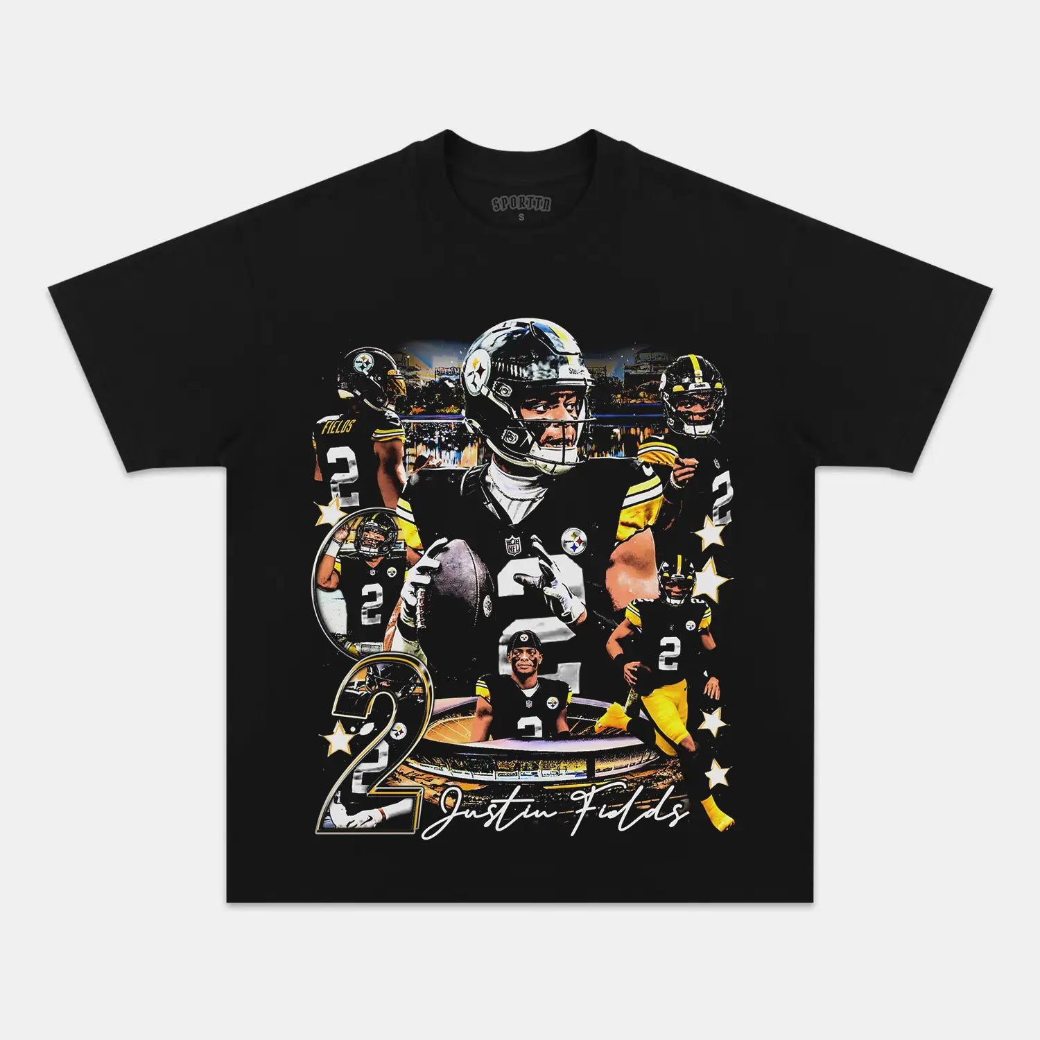 JUSTIN FIELDS - STEELERS TEE - Y2K VINTAGES