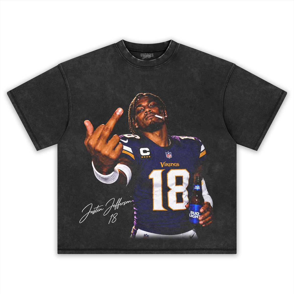 JUSTIN JEFFERSON 18 TANK TOP & TEE & LONG SLEEVE & LAYERED LS & HOODIE