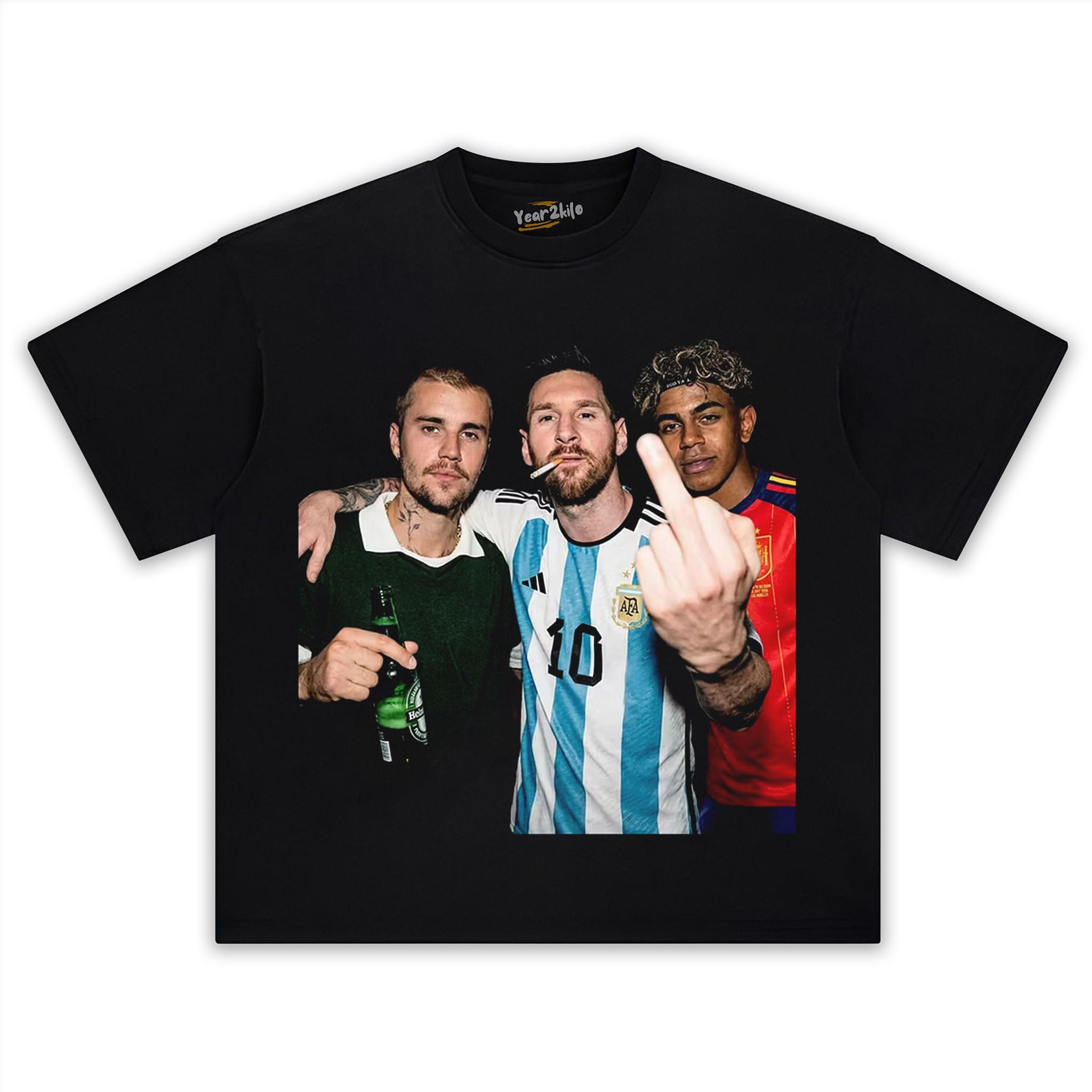 JUSTIN BIEBER & MESSI & YAMAL 2026 TANK TOP & TEE & LONG SLEEVE & LAYERED LS & HOODIE