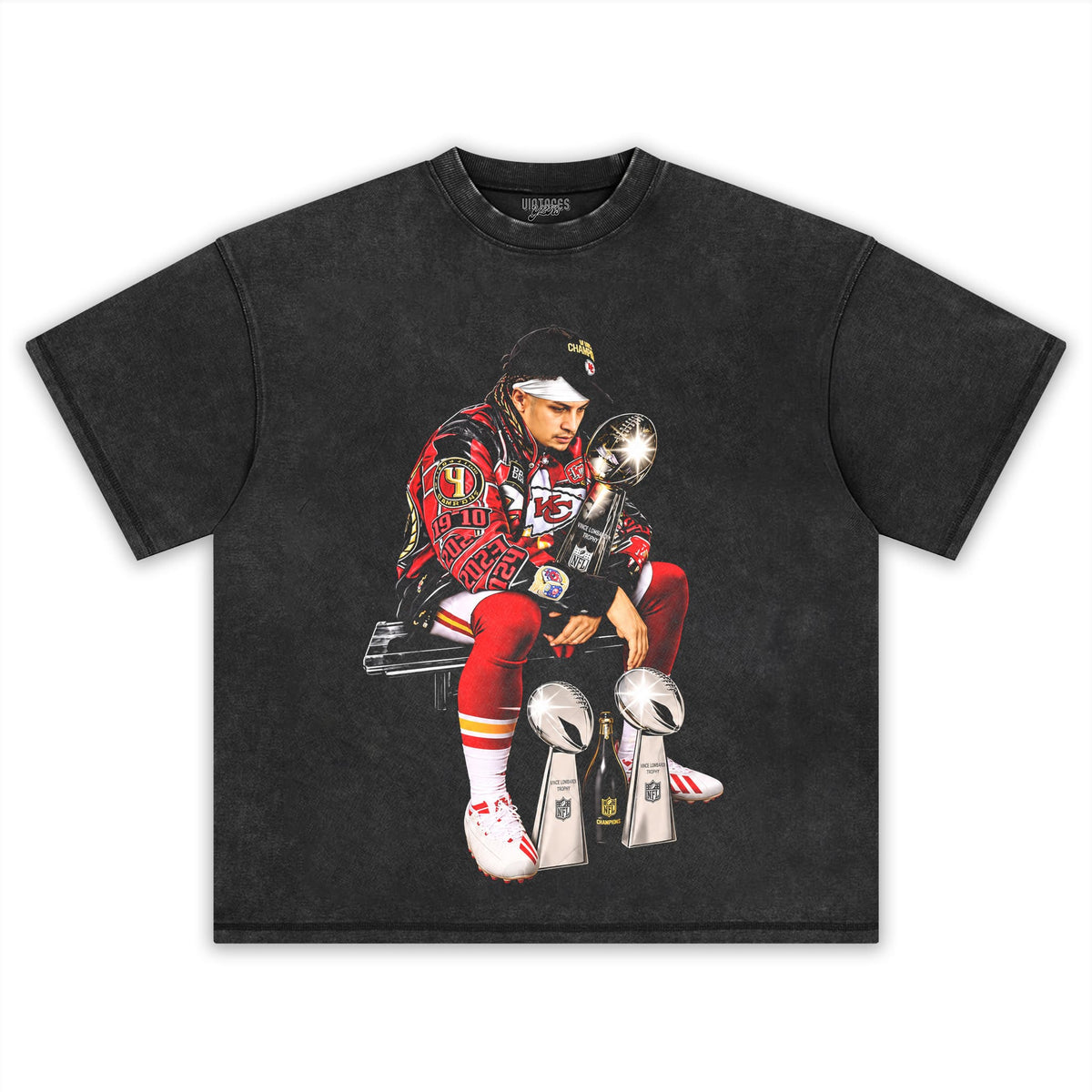 KANSAS CITY CHIEFS PATRICK MAHOMES 3-TIME CHAMPION TANK TOP & TEE & LONG SLEEVE & LAYERED LS & HOODIE