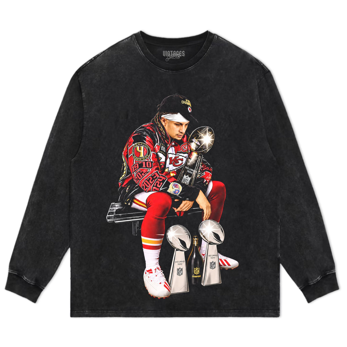 KANSAS CITY CHIEFS PATRICK MAHOMES 3-TIME CHAMPION TANK TOP & TEE & LONG SLEEVE & LAYERED LS & HOODIE