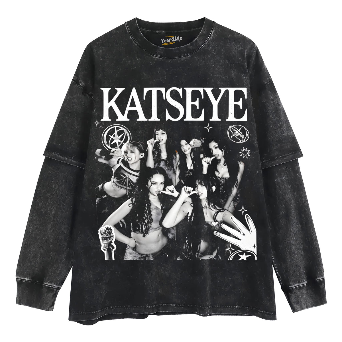 KATSEYE MUSIC BAND V2 TANK TOP & TEE & LONG SLEEVE & LAYERED LS & HOODIE
