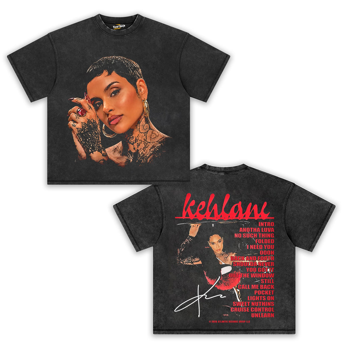 KEHLANI 2026 V2 TANK TOP & TEE & LONG SLEEVE & LAYERED LS & HOODIE