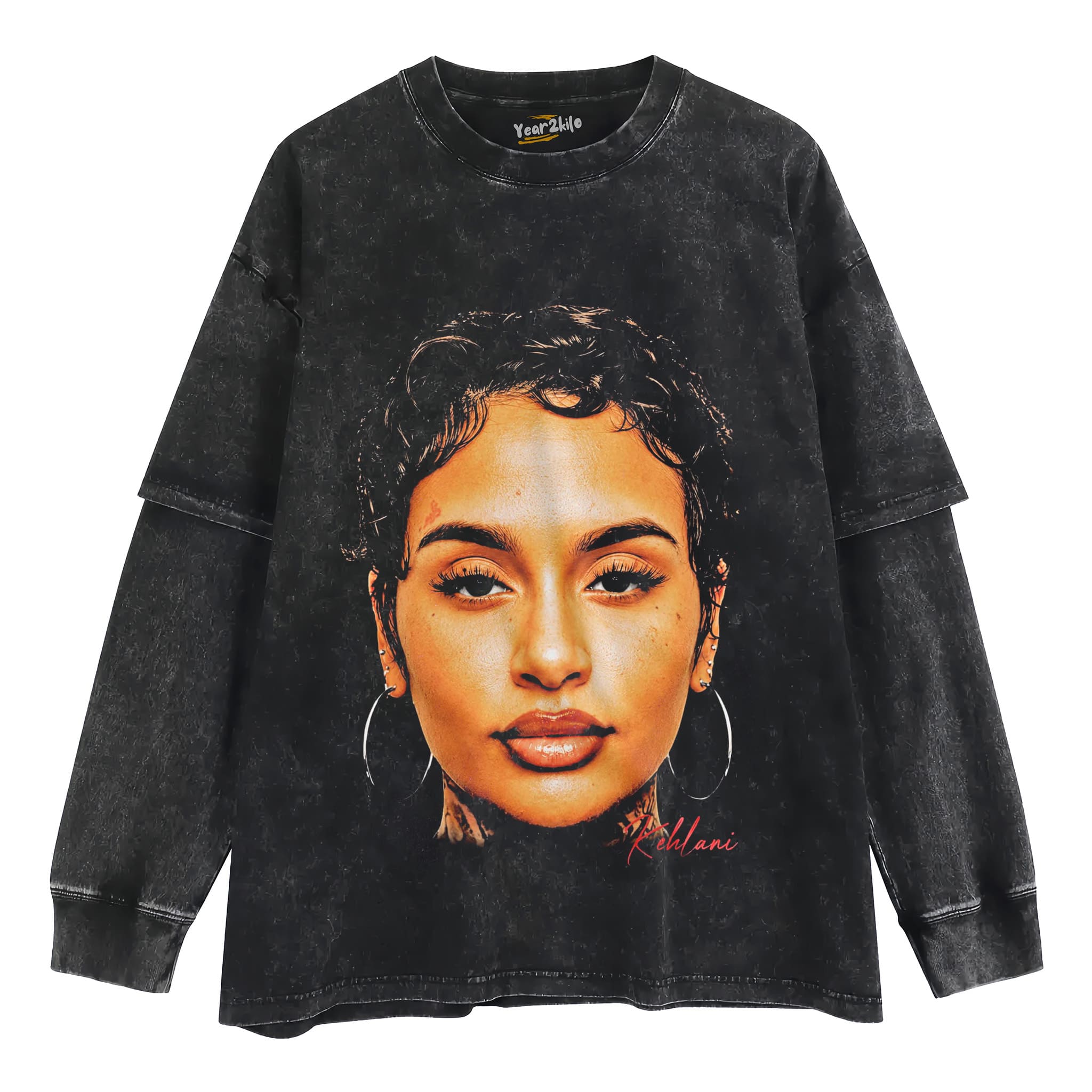 KEHLANI BIG FACE TANK TOP & TEE & LONG SLEEVE & LAYERED LS & HOODIE