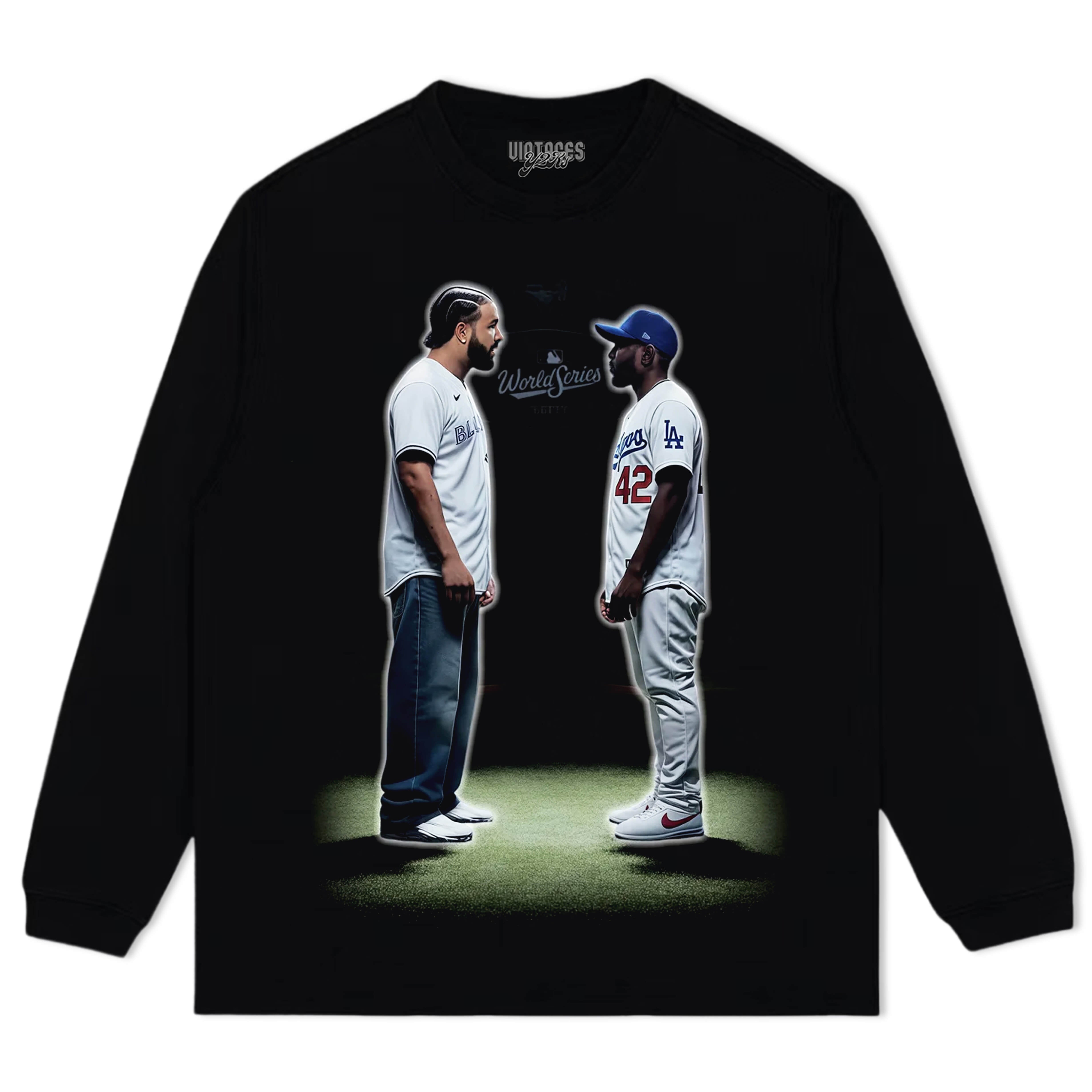 KENDRICK LAMAR VS DRAKE & LA DODGERS CHAMPIONS 2025 V2 TEE & LS & HOODIE
