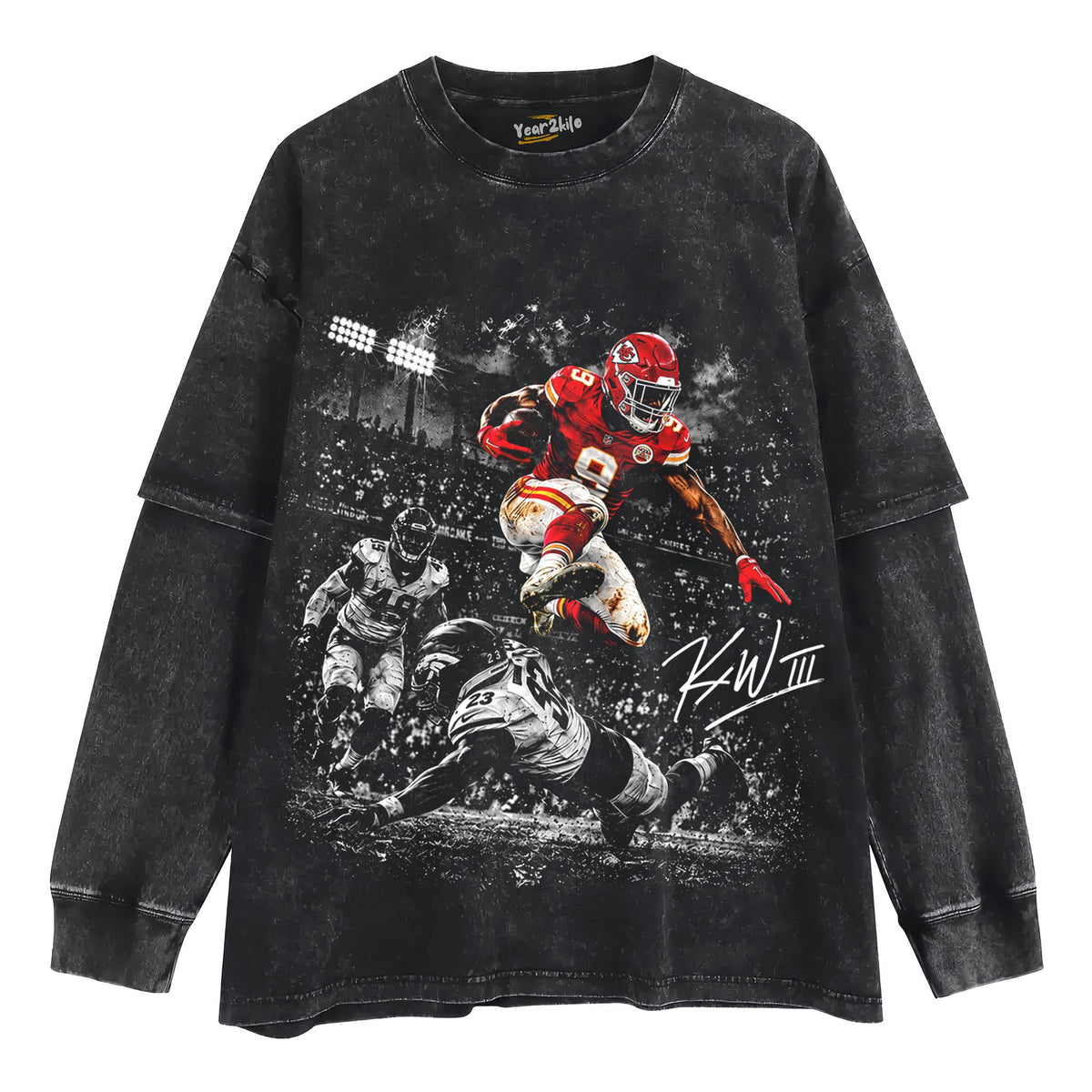 KENNETH III - FOOTBALL PLAYER TANK TOP & TEE & LONG SLEEVE & LAYERED LS & HOODIE