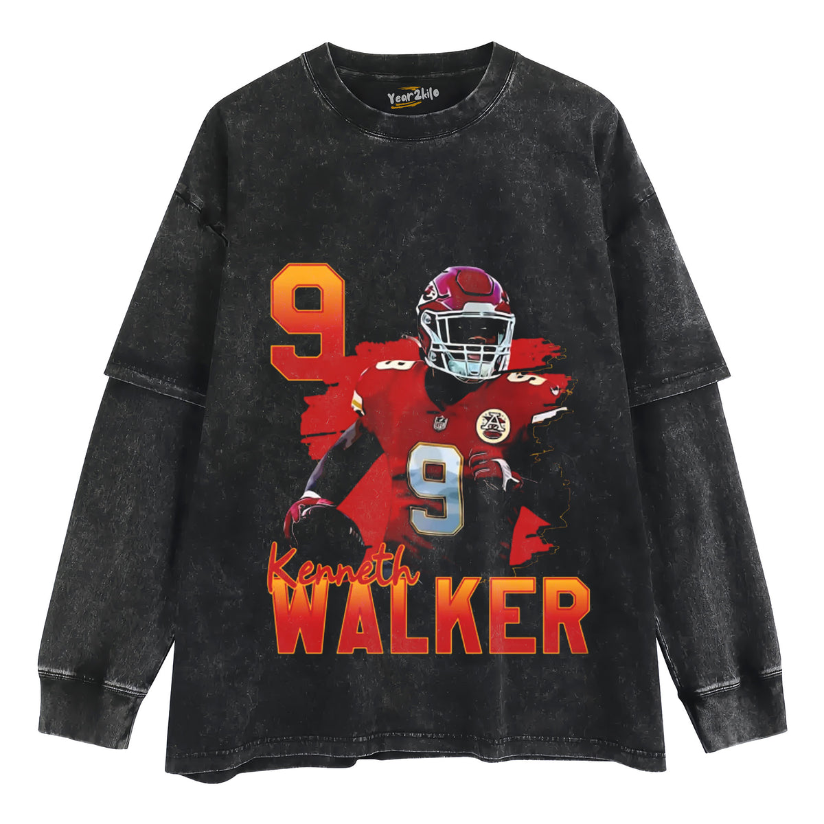 KENNETH WALKER III - 9 TANK TOP & TEE & LONG SLEEVE & LAYERED LS & HOODIE