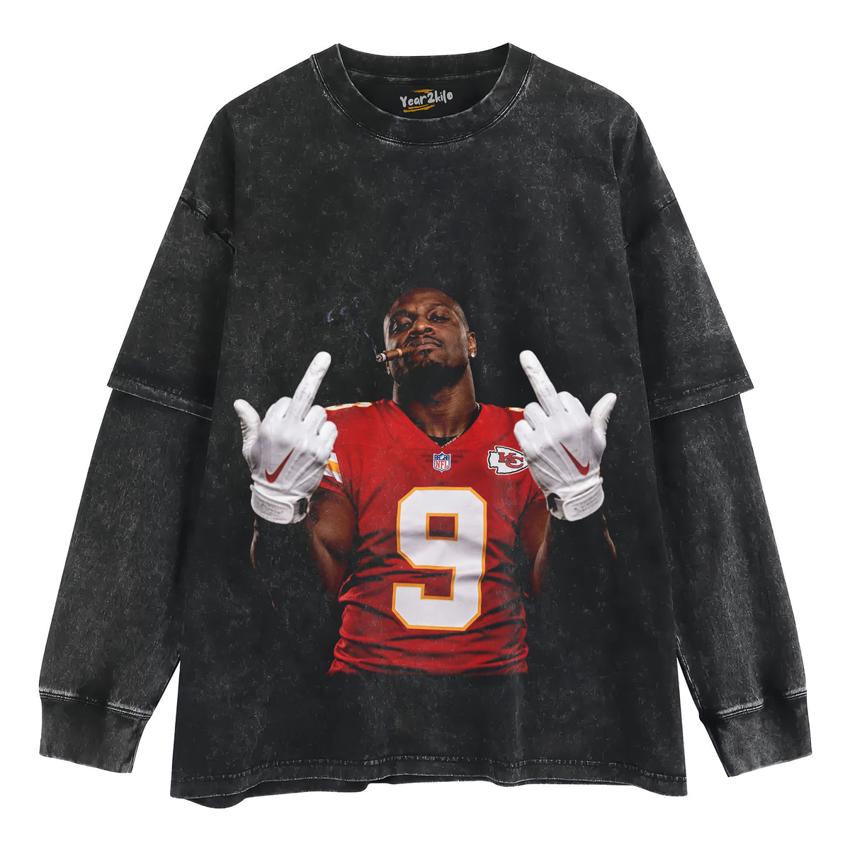 KENNETH WALKER III - MIDDLE FINGER TANK TOP & TEE & LONG SLEEVE & LAYERED LS & HOODIE