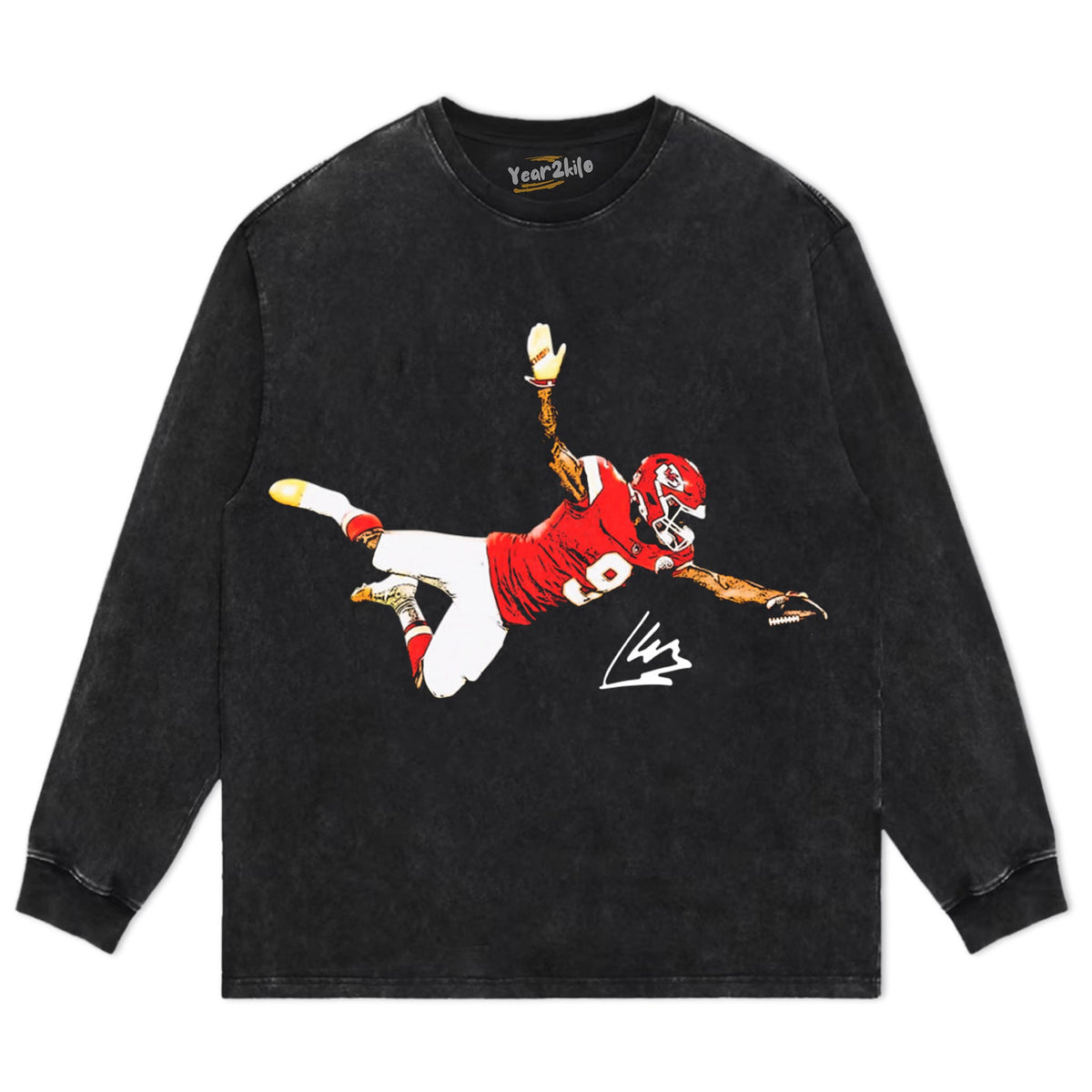 KENNETH WALKER III - THE CATCH - CHIEFS 2026 VINTAGE SIGNATURE TANK TOP & TEE & LONG SLEEVE & LAYERED LS & HOODIE