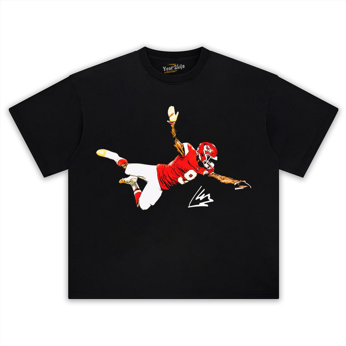 KENNETH WALKER III - THE CATCH - CHIEFS 2026 VINTAGE SIGNATURE TANK TOP & TEE & LONG SLEEVE & LAYERED LS & HOODIE