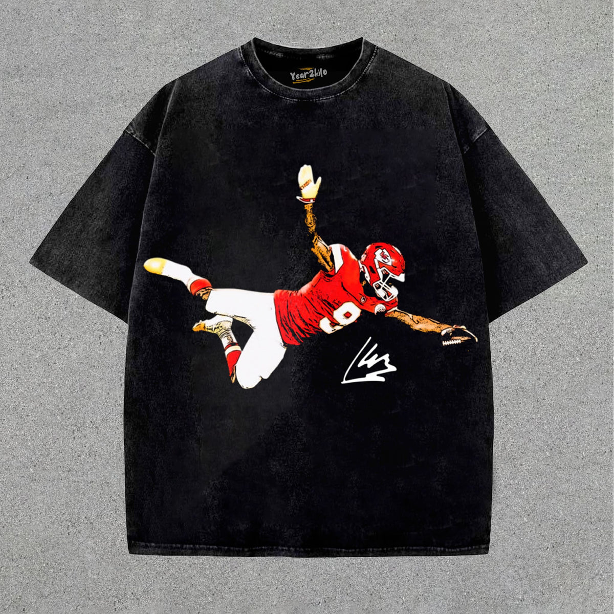 KENNETH WALKER III - THE CATCH - CHIEFS 2026 VINTAGE SIGNATURE TANK TOP & TEE & LONG SLEEVE & LAYERED LS & HOODIE