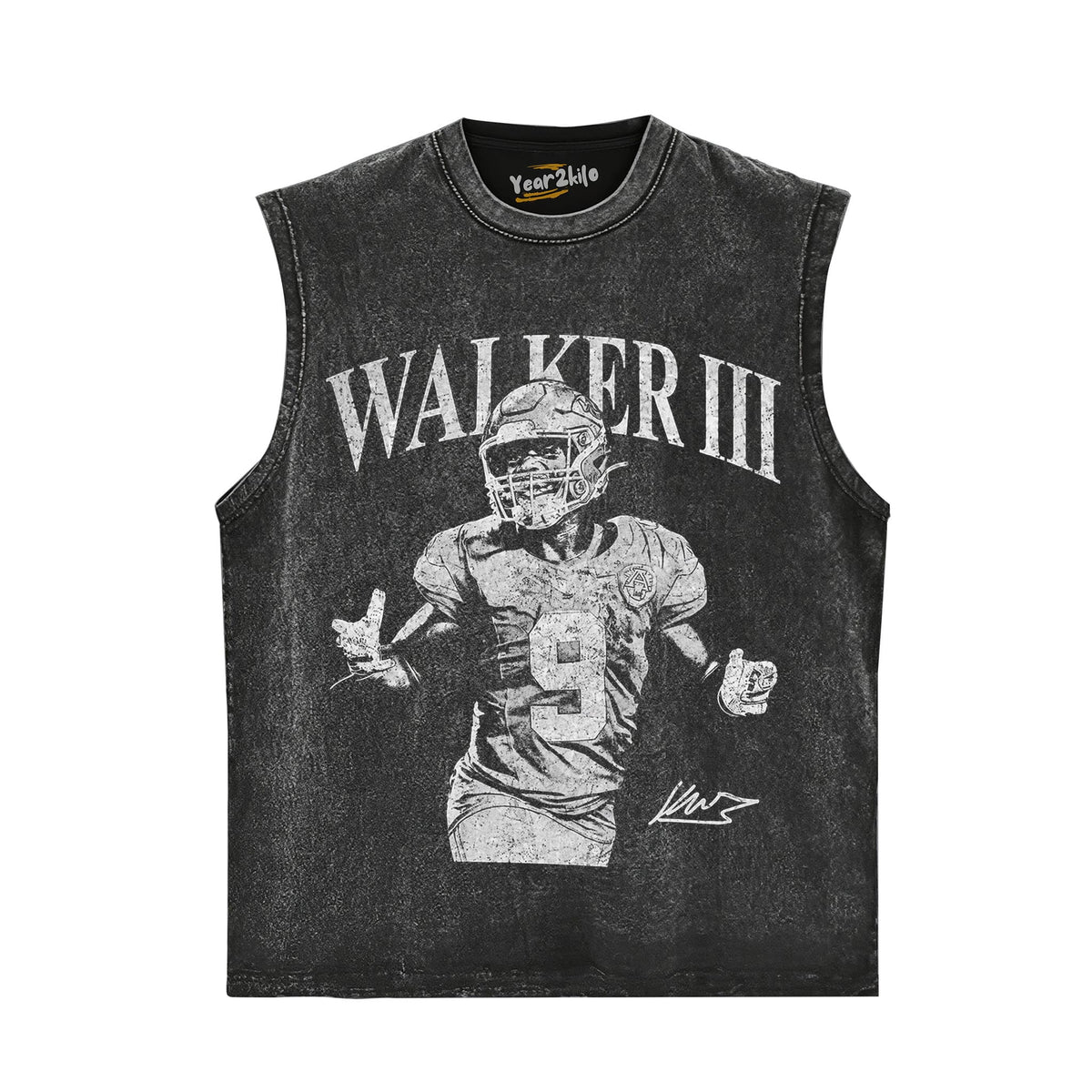 KENNETH WALKER III FOOTBALL VINTAGE TANK TOP & TEE & LONG SLEEVE & LAYERED LS & HOODIE