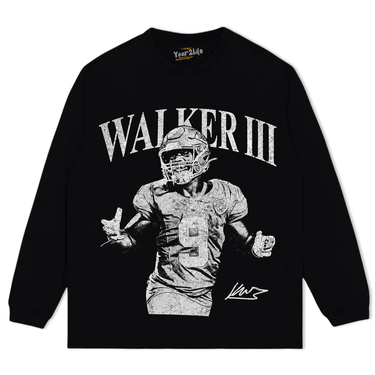 KENNETH WALKER III FOOTBALL VINTAGE TANK TOP & TEE & LONG SLEEVE & LAYERED LS & HOODIE