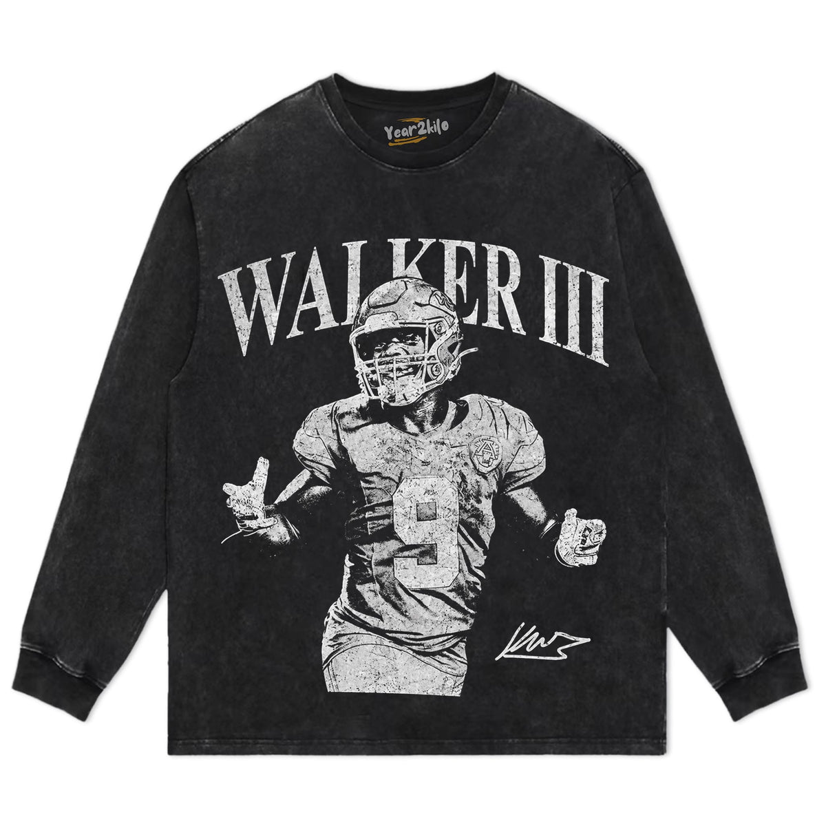 KENNETH WALKER III FOOTBALL VINTAGE TANK TOP & TEE & LONG SLEEVE & LAYERED LS & HOODIE