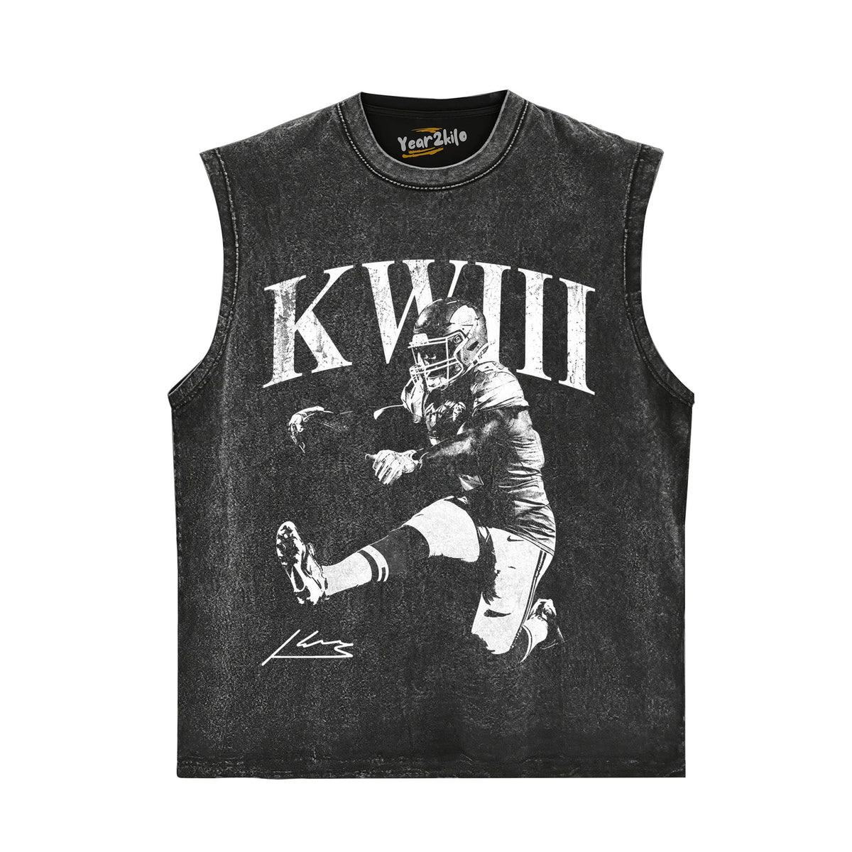 KENNETH WALKER III KANSAS CITY FOOTBALL SIGNATURE TANK TOP & TEE & LONG SLEEVE & LAYERED LS & HOODIE