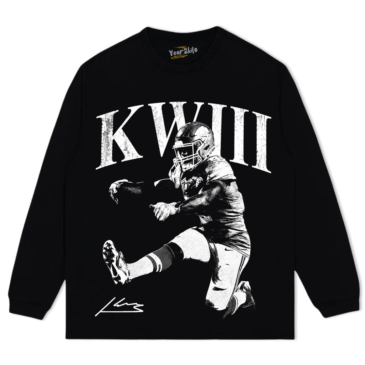 KENNETH WALKER III KANSAS CITY FOOTBALL SIGNATURE TANK TOP & TEE & LONG SLEEVE & LAYERED LS & HOODIE