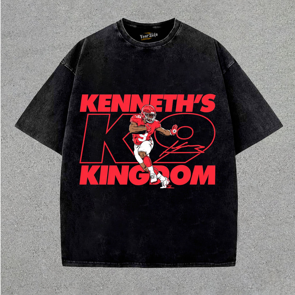 KENNETH WALKER III NAME NUMBER POSE TANK TOP & TEE & LONG SLEEVE & LAYERED LS & HOODIE