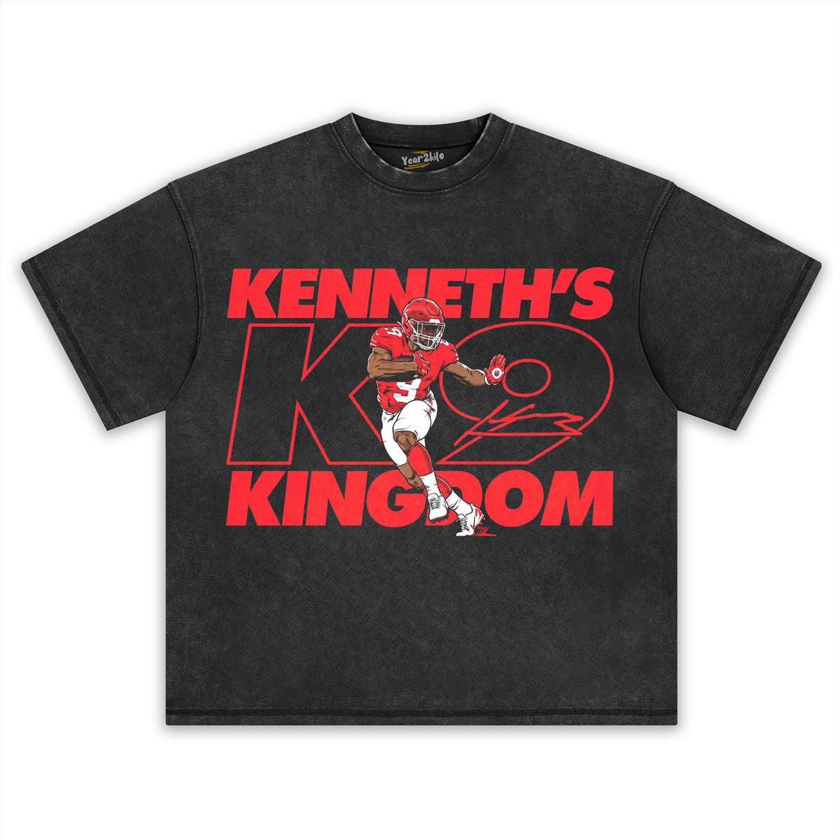 KENNETH WALKER III NAME NUMBER POSE TANK TOP & TEE & LONG SLEEVE & LAYERED LS & HOODIE