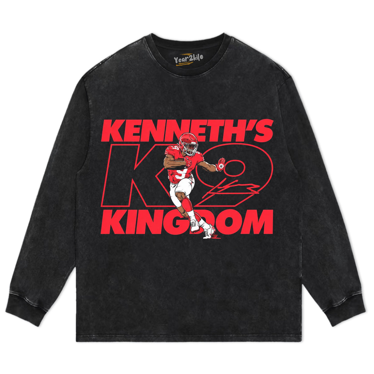 KENNETH WALKER III NAME NUMBER POSE TANK TOP & TEE & LONG SLEEVE & LAYERED LS & HOODIE