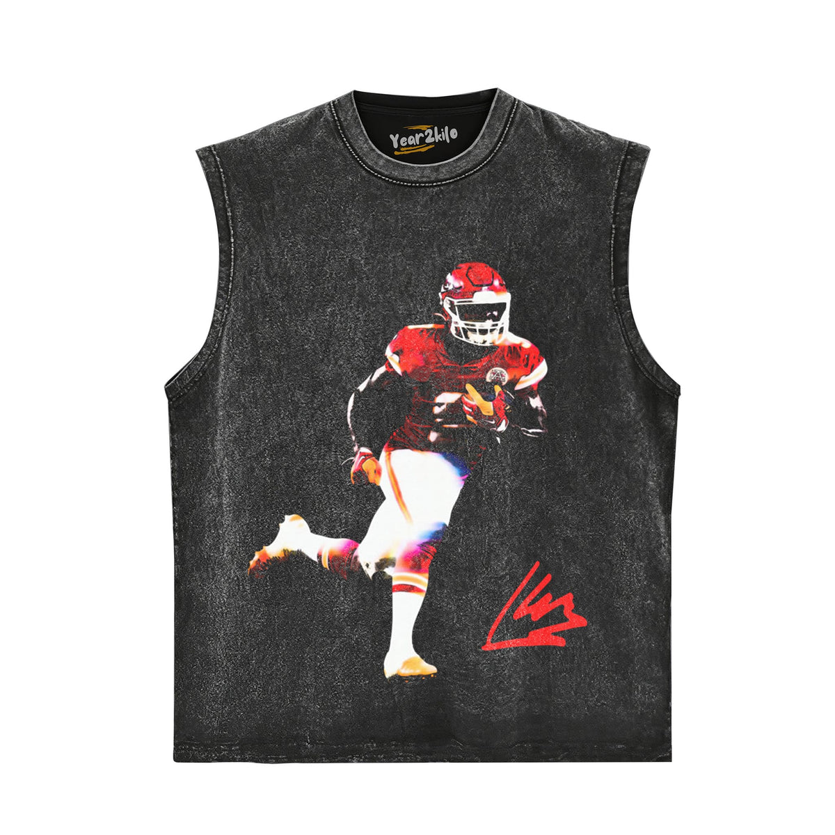 KENNETH WALKER III RUN CHIEFS FOOTBALL 2026 VINTAGE SIGNATURE TANK TOP & TEE & LONG SLEEVE & LAYERED LS & HOODIE